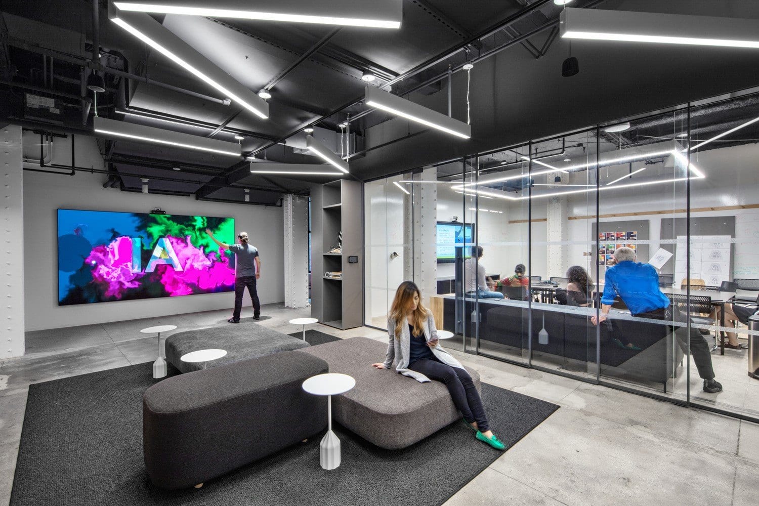 The reception area at Interior Architects New York