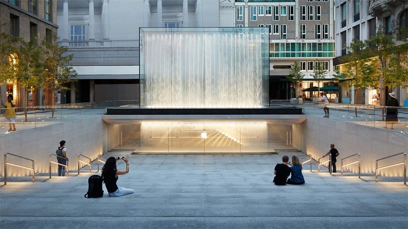 Apple's Piazza Liberty retail location was unveiled in July of 2018.